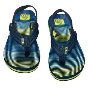 Reef Little Ahi Thongs Sandals Flip Flops - Blue size 12